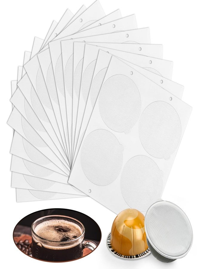 Pro Mael 100-Count Aluminum Foil Seals for Reusable VertuoLine Pods, Sealing Lids for DIY Refillable Nespresso VertuoLine Capsules (Works perfectly with Pro Mael Refillable Coffee Pod Kits) - Image 1