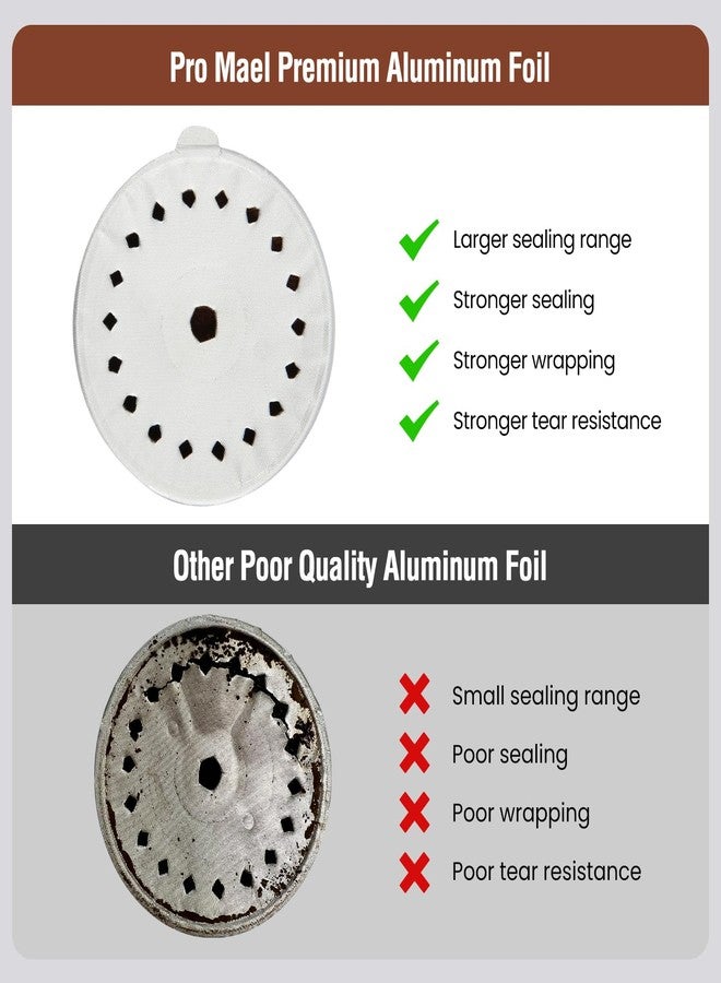 Pro Mael 100-Count Aluminum Foil Seals for Reusable VertuoLine Pods, Sealing Lids for DIY Refillable Nespresso VertuoLine Capsules (Works perfectly with Pro Mael Refillable Coffee Pod Kits) - Image 2