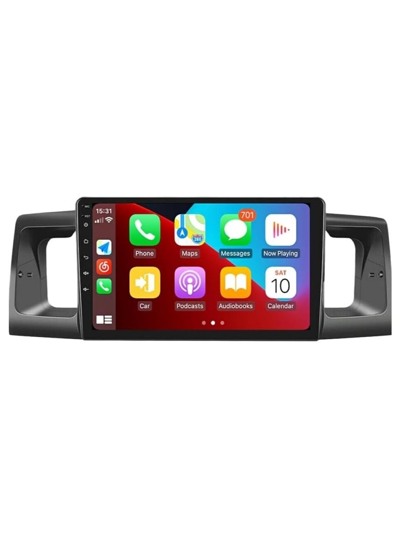 ستيريو سيارة أندرويد لتويوتا كورولا راديو 2006-2013 مع المدمج في DSP Wireless Carplay Android Auto 2GB Ram مع كاميرا احتياطية 9 بوصة وحدة رأس ستيريو للسيارة - Image 1