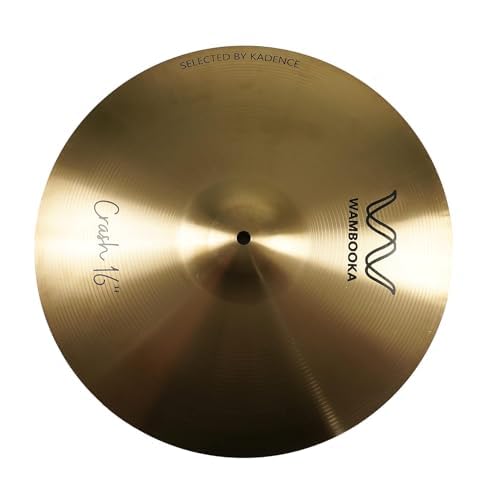 Wambooka Cymbals S Flat Crash 16 Inch (40.6 cm) Traditional Alloy Finish- For Student - Image 1