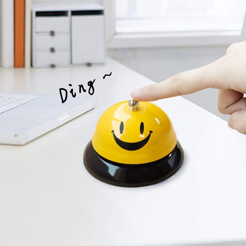 EMDMAK جرس الاتصال EMDMAK، جرس الخدمة لمطعم بار بورتير كلاسكي كونسييرج فندق (قطر 3.35 بوصة) (أصفر) - Image 3