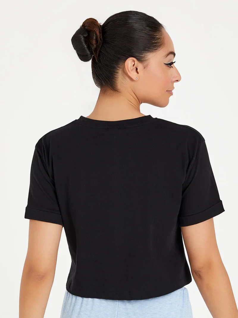 Styli Pepsi Logo Print Boxy Crop T-shirt