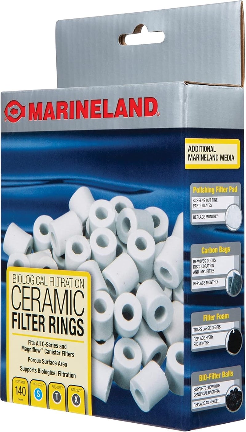 Marineland Ceramic Filter Rings, 140 Count, Support Biological Aquarium Filtration, Rite-Size S, T and X, Fit All C-Series and Magniflow Canister Filters - Image 4