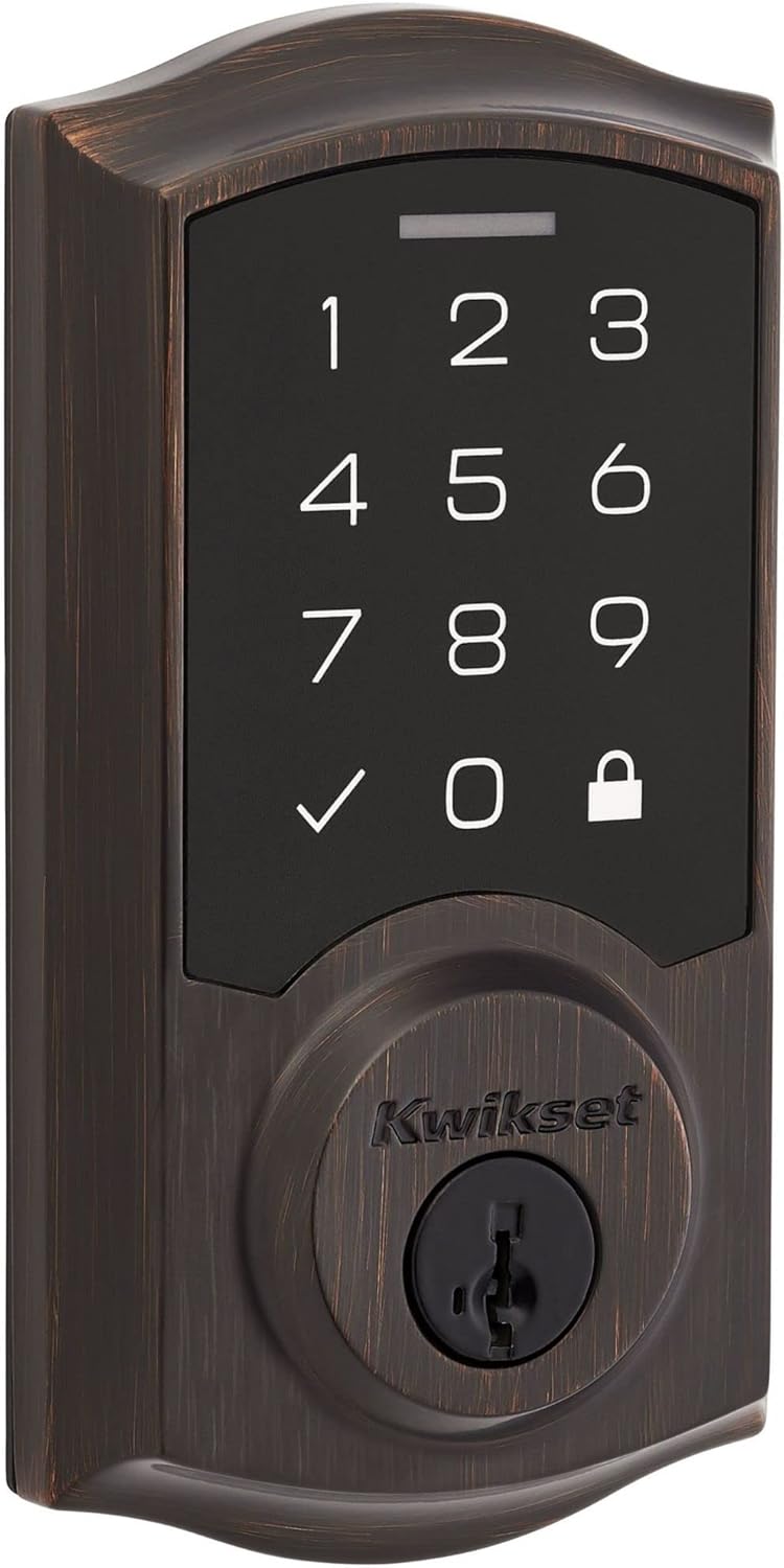 Kwikset Kwikset 9270TRL11PS Traditional SmartCode Touchpad Electronic Deadbolt SmartKey Venetian Bronze Finish  - Image 1