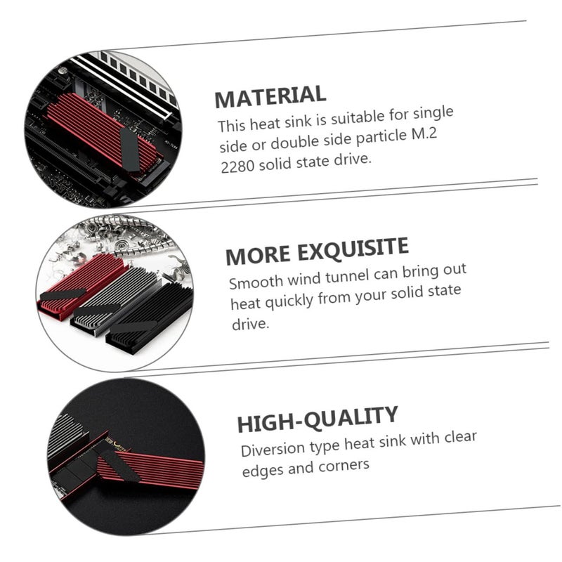 Aluminum Sink SSD Cooler for Single and Double Sided Drives Efficient Heat Dissipation - Image 5
