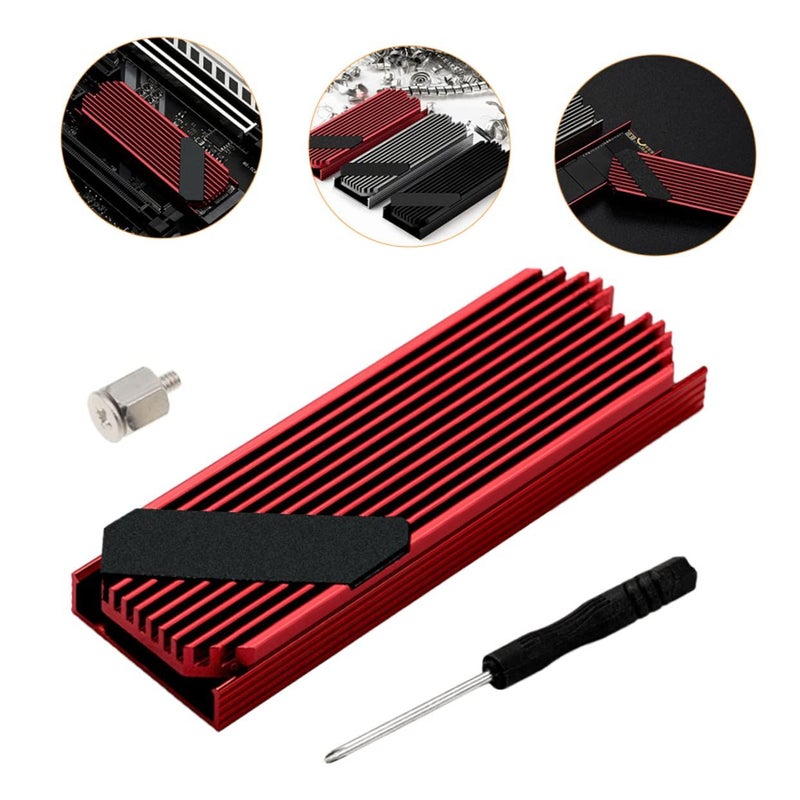 Aluminum Sink SSD Cooler for Single and Double Sided Drives Efficient Heat Dissipation - Image 4