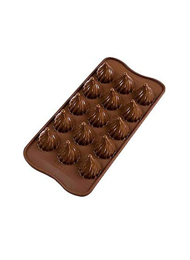 Cake Decor Mini Modak Shape 15 Cavity Chocolate Mould, Silicone Molds for Chocolate, Chocolate Silicone Moulds, Silicon Brown Chocolate Moulds for Ganesh Chaturti Festivals - Image 4