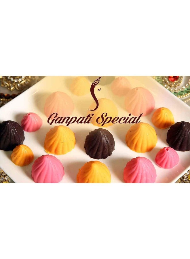 Cake Decor Mini Modak Shape 15 Cavity Chocolate Mould, Silicone Molds for Chocolate, Chocolate Silicone Moulds, Silicon Brown Chocolate Moulds for Ganesh Chaturti Festivals - Image 3