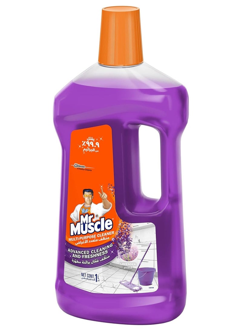 Mr Muscle Mr. Muscle Multi-Purpose Cleaner Lavender, 1 Liter  - Image 1