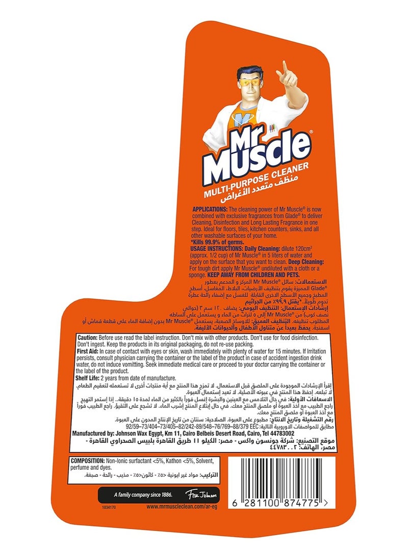 Mr Muscle Mr. Muscle Multi-Purpose Cleaner Lavender, 1 Liter  - Image 2