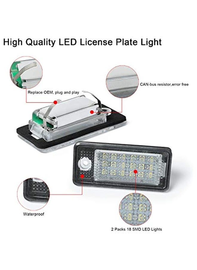 Generic Led Number Plate Light With Can Bus Led Licence Plate Light Pack Of 2 18 X 2835 Smd  - Image 4