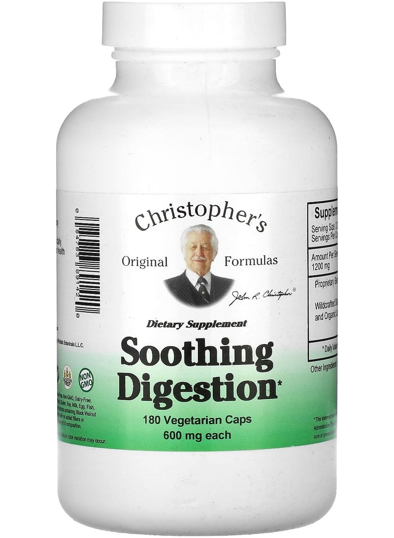 Soothing Digestion, 600 mg, 180 Vegetarian Caps