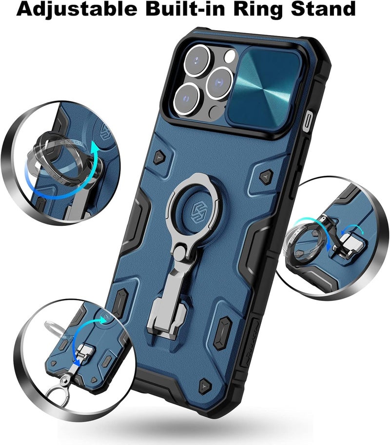 Nillkin Camshield Armor Pro Magnetic Series Cover Case Designed For Apple Iphone 13 Pro Max Black - Image 2