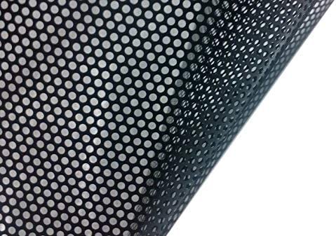 VViViD Black Perforated Headlight Wrap SelfAdhesive Cover 12 Inches x 48 Inches Roll DIY
