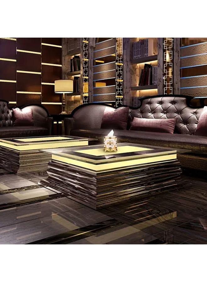 حامل صندوق المناديل الأبيض الدوار بتصميم فتح ملتوي لـ KTV والحانات والفنادق والمطاعم - Image 5