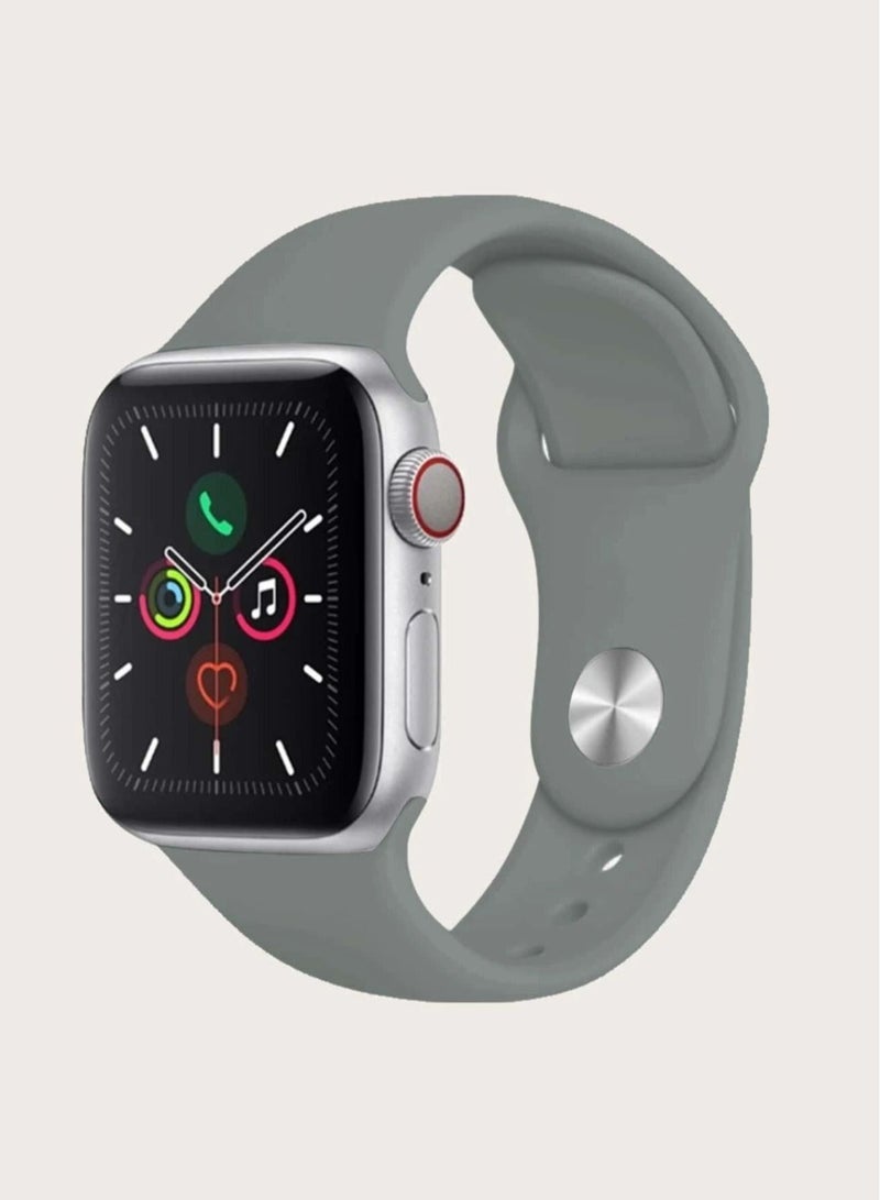 Apple Watch Band Replacement Strap For Series 5/6/7 42/44/45mm Dark Grey - Image 1