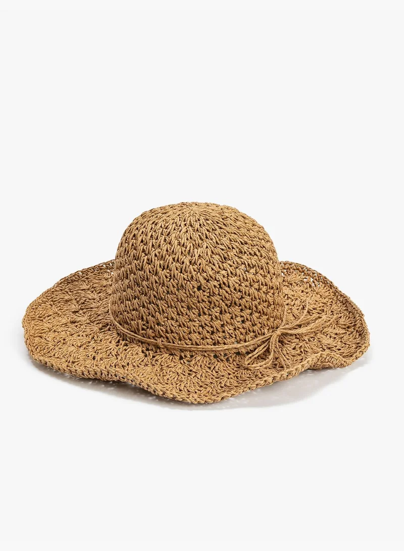 KOTON Straw Hat Band Detail