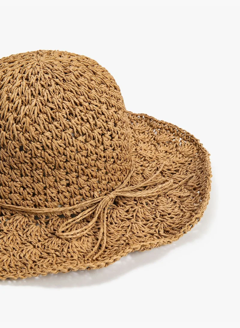 KOTON Straw Hat Band Detail