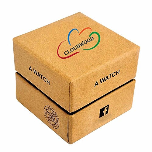 CLOUDWOOD Analogue Multicolor Dial Brown Band Bracelet Stainless Steel Watch for Women's & Girl's -WCL-113 (Brown) - Image 4