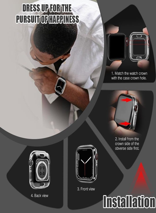 top4cus Environmental Soft Flexible TPU Anti-Scratch Lightweight Protective 42mm Iwatch Case Compatible with Apple Watch Series 5 Series 4 Series 3 Series 2 Series 1 - Clear - Image 5
