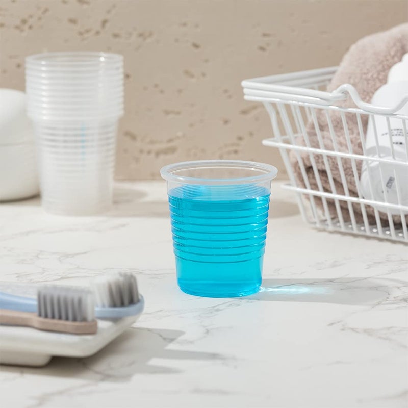 SIUQ 1500 Pack 3 oz Clear Plastic Cups  Disposable Bathroom & Drinking Cups for Tea  Whiskey  Juice  Soda  Coffee - Ideal for Picnic  Travel & Parties - Image 5