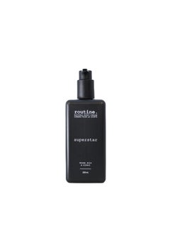 routine Routine  Superstar 350ml Natural Body Cream Tonka Sage Cardamom  Rosalina Botanicals  No Synthetic Fragrance  Vegan  Clinically Tested  Hands  Body  Signature Scent 