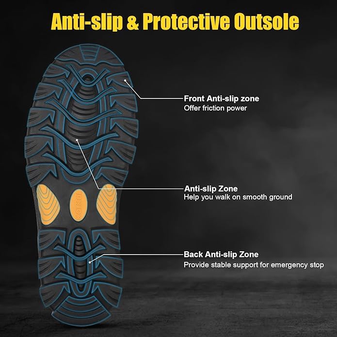 Kalkal Rubber Boots for Men and Women, Waterproof Insulated Rain Boots, Neoprene Breathable Mud Boots, Outdoor Anti-slip Mens Work Farming Hunting Boots - Image 4