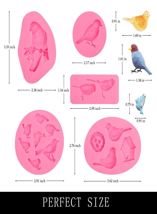muyulin Birds Mold Silicone Z226 - Image 2