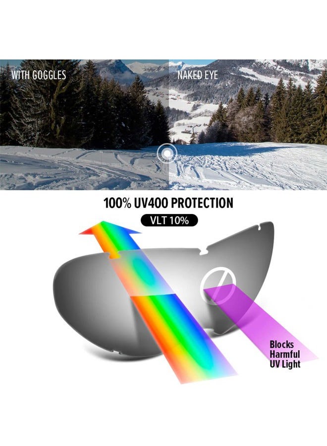 OutdoorMaster Kids Ski Goggles, Snowboard Goggles - Youth Snow Goggles - Midnight - Image 3