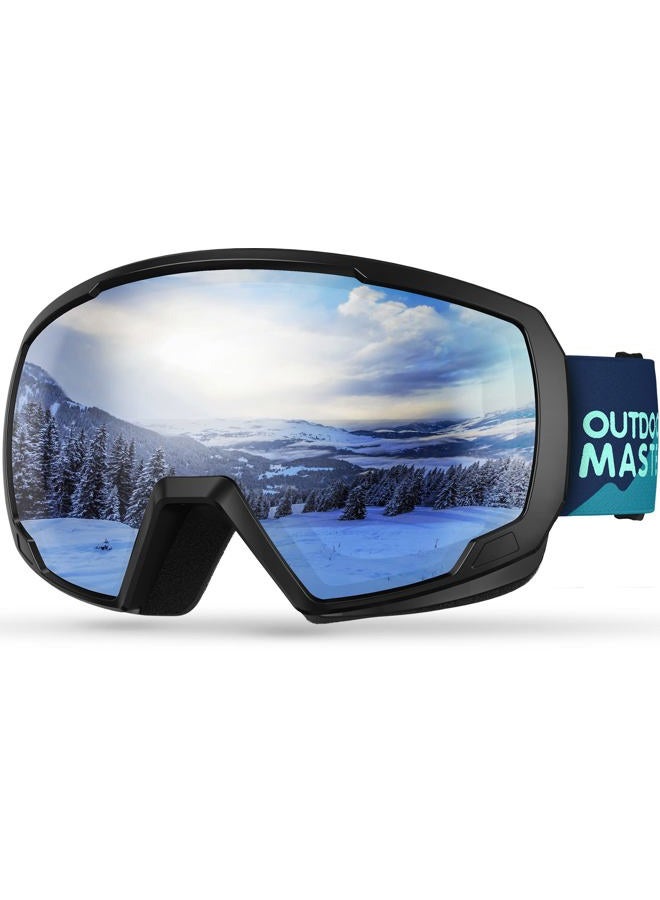 OutdoorMaster Kids Ski Goggles, Snowboard Goggles - Youth Snow Goggles - Midnight - Image 1