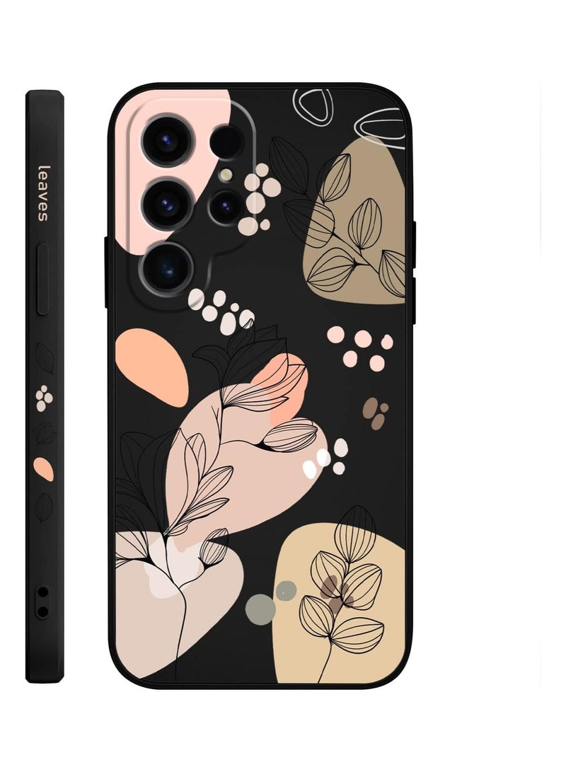 غطاء هاتف سامسونج جالاكسي S25 ألترا، سليم ناعم غير قابل للانزلاق سيليكون، غطاء هاتف سامسونج S25 ألترا بحجم 6.9 بوصة، أسود موراندي - Image 1