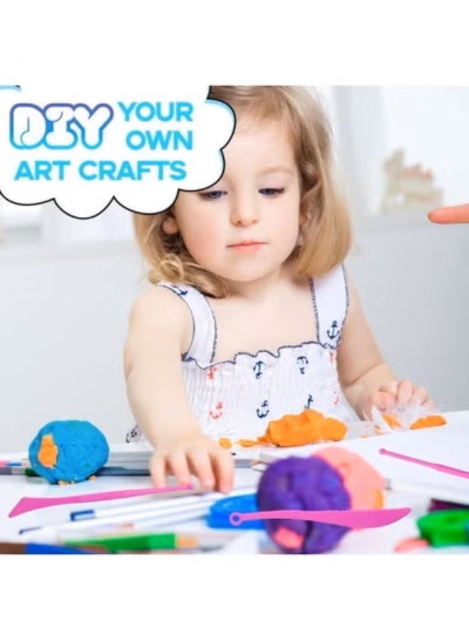 HPMY 36-Color Modeling Clay Set – Big 23cm/9.06” Air Dry Plasticine Kit with 3 Sculpting Tools, Non-Toxic, Family Art Activity, DIY Craft Clay for Children Education, Beginners Handicrafts – Perfect Birthday/Christmas Gift for Boys u0026 Girls - Image 3