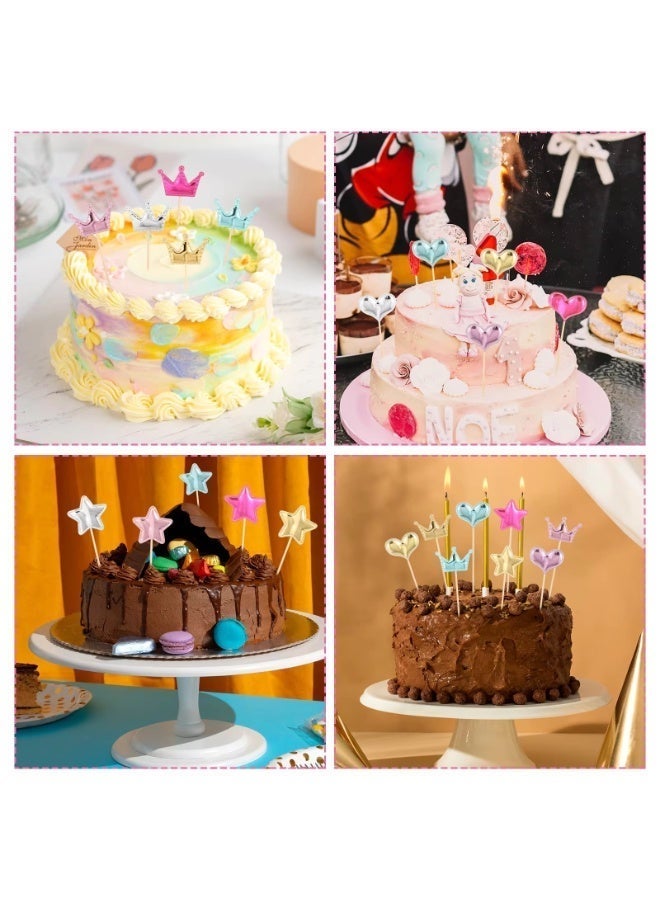 50PCS Star Cupcake Toppers Cake Decorations, Cake Dessert and Cupcake Decor, Holiday and Party Accessories, MultiColor for Kids Baby Shower Birthday Party Cake Decoration(Star) - Image 5