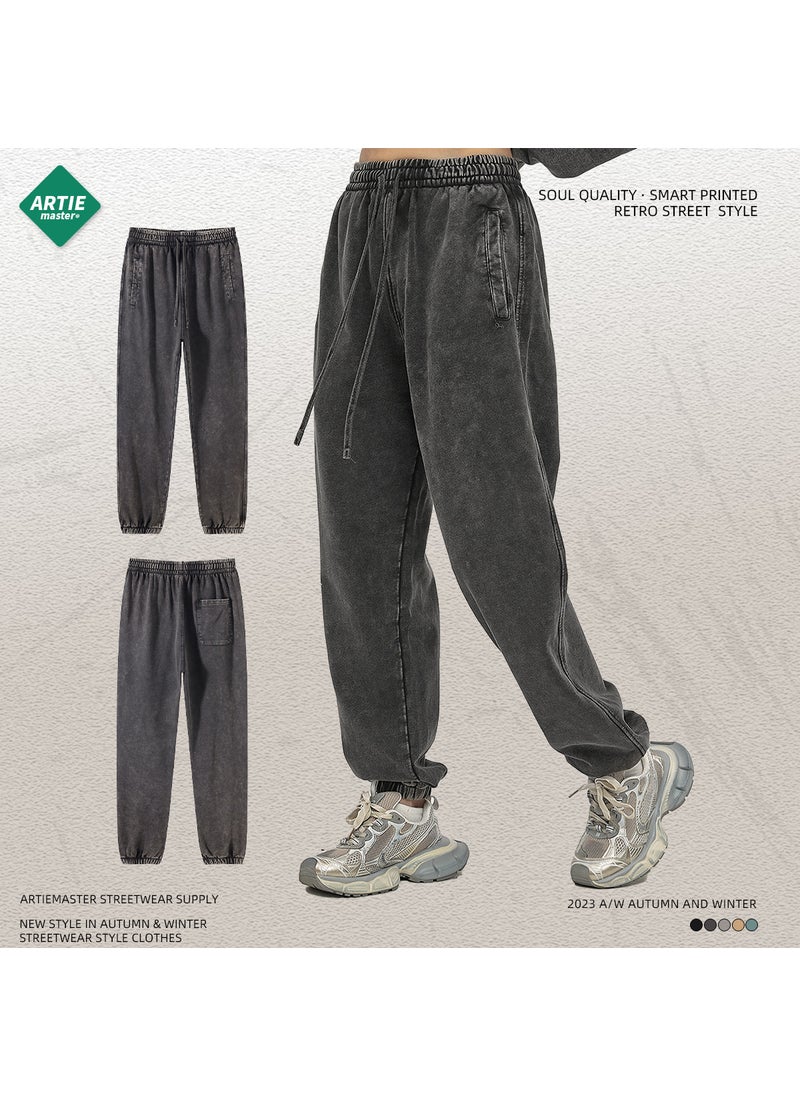 Generic ARTIE Men's 2023 New Street Fashion Brand Batik Old Loose Pants Men's Wash Water Retro Men's Sweatpants  - Image 5