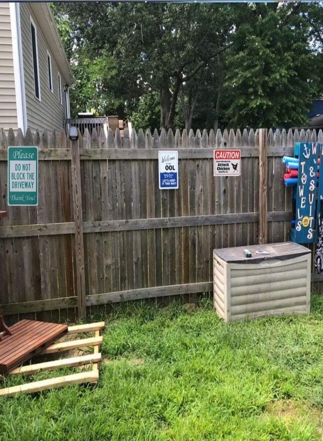 Mvgges لوحة معدنية جديدة من الألومنيوم من Mvgges، تحذير من الأجسام الطائرة المجهولة، ديكور داخلي وخارجي، مقاس 12 بوصة × 8 بوصة - Image 5