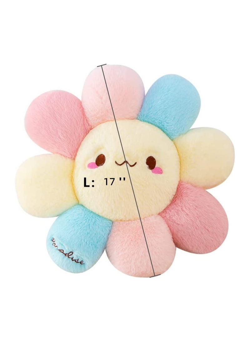 SYOSI Flower  Pillow, Soft and Comfortable Flower Smiley Cushion Colorful Flower Plush for Home Bedroom Shop Restaurant Decor  - Image 2