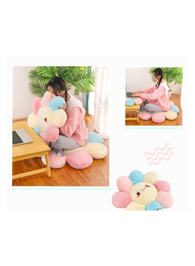 SYOSI Flower  Pillow, Soft and Comfortable Flower Smiley Cushion Colorful Flower Plush for Home Bedroom Shop Restaurant Decor  - Image 4