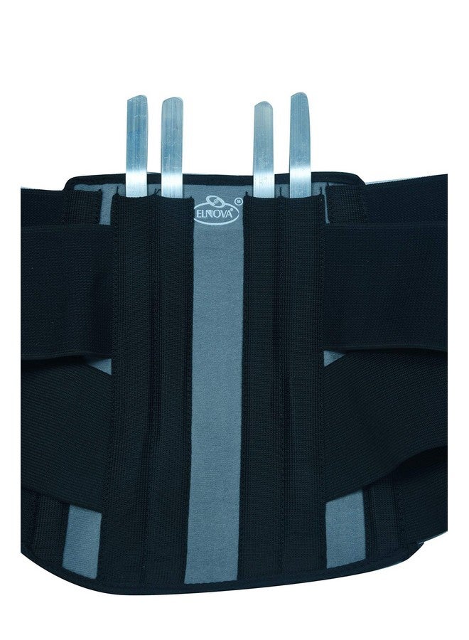 DYNA دينا ألومنيوم إيلنوفا حزام لومبو سكرال (حزام آلام الظهر) (كبير - لقياس محيط الورك من 90-100 سم، أسود) - Image 2