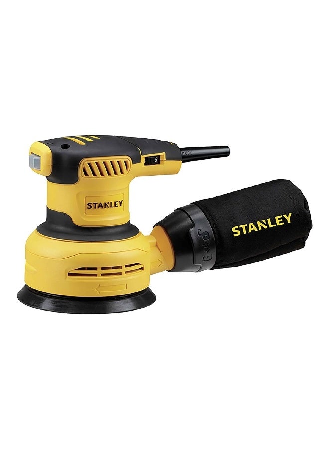 Stanley 300W Random Orbit Sander Yellow and Black 125 mm SS30-B5 - Image 1