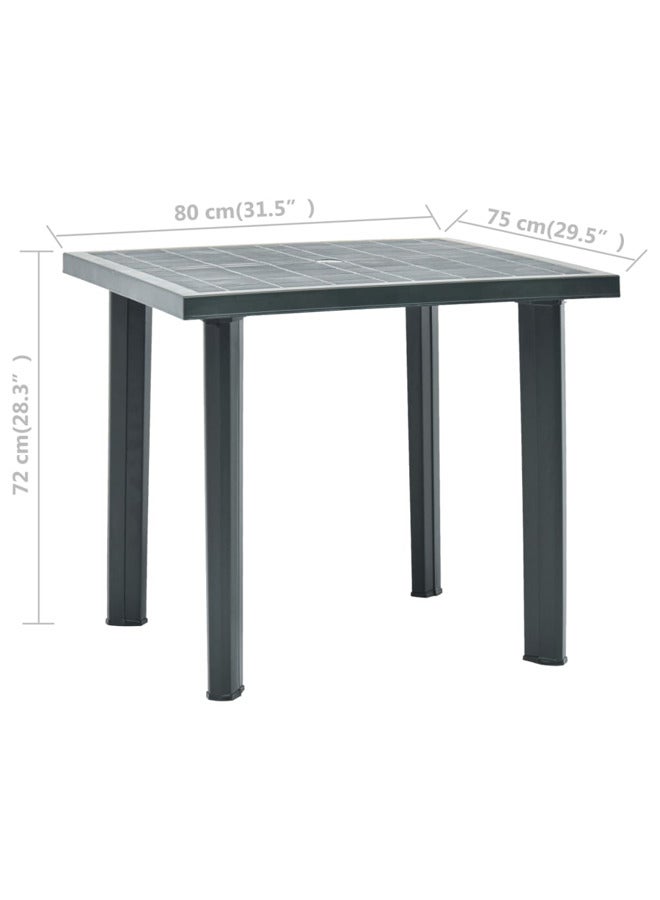 فيداكسل طاولة حديقة أخضر 80×75×72 سم بلاستيك 48803 - Image 5