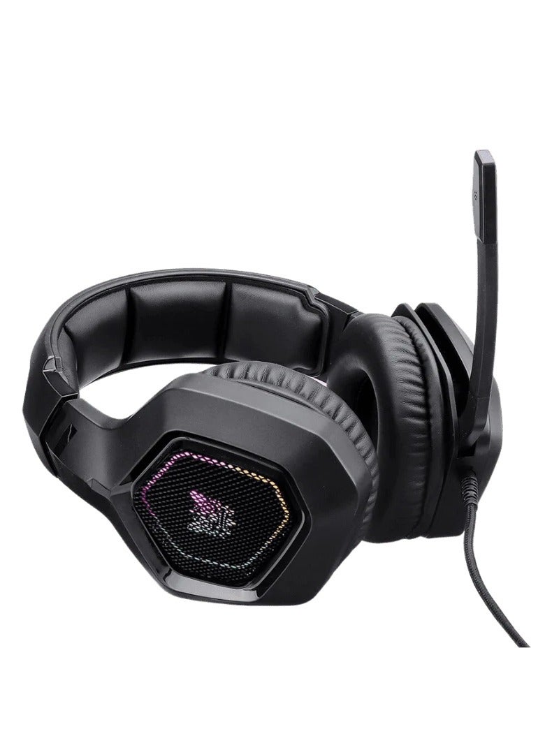 أونيكوما سماعة الألعاب الاحترافية ONIKUMA K10 مع إضاءة ملونة RGB - Image 2