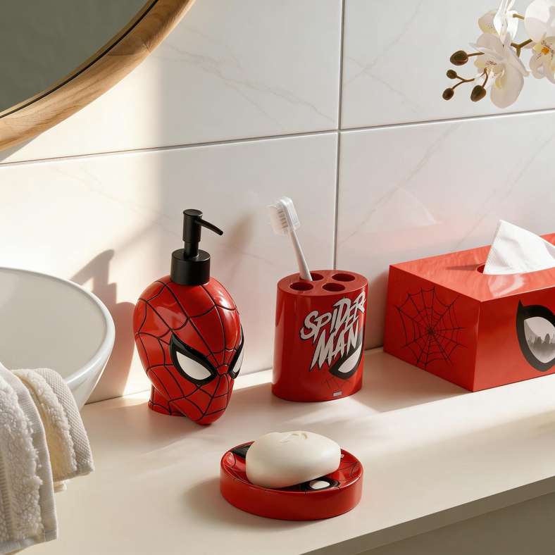 Pan Home Disney Spiderman Soap Dispenser 10x9.5x17cm - Red - 166TRC9901149 - Image 5