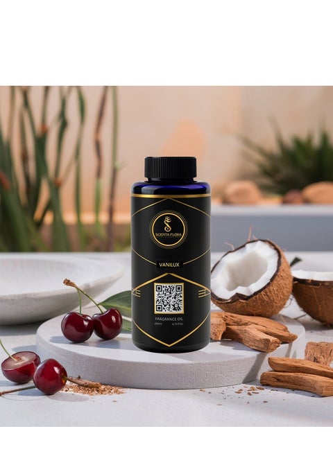 Vanilux - Diffuser Aroma Oil - Soothing, Healing, and Relaxing Fragrance for Scent Diffusers - Aromatherapy (200 ml)