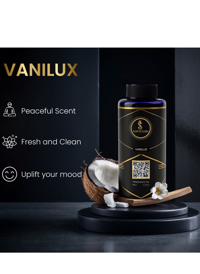 سينتا فلورا زيت عطر الناشر Vanilux - رائحة مهدئة ومُعالجة ومُريحة لأجهزة التعطير - علاج عطري (200 مل)  - Image 2