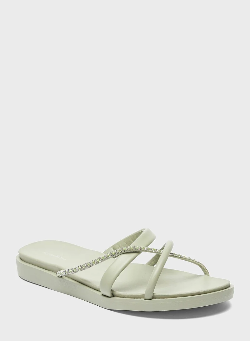 shoexpress Single Strap Flat Sandals