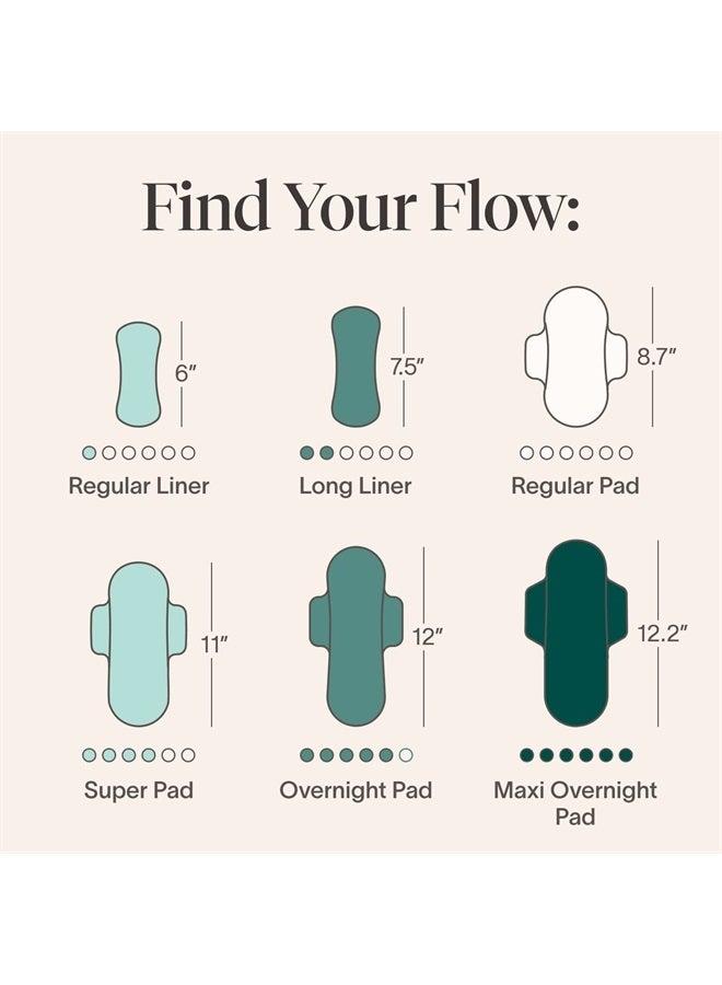 cora Period Regular Liners | 100% Organic Cotton Topsheet | Ultra Thin, Quick Absorbency | Hypoallergenic | Dermatologically Tested | Unscented, No Wings (144 Liners) - Image 2