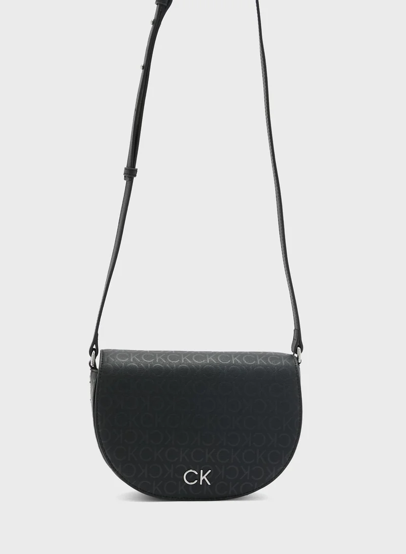 CALVIN KLEIN Sculpted Monogram Detailed  Crossbody