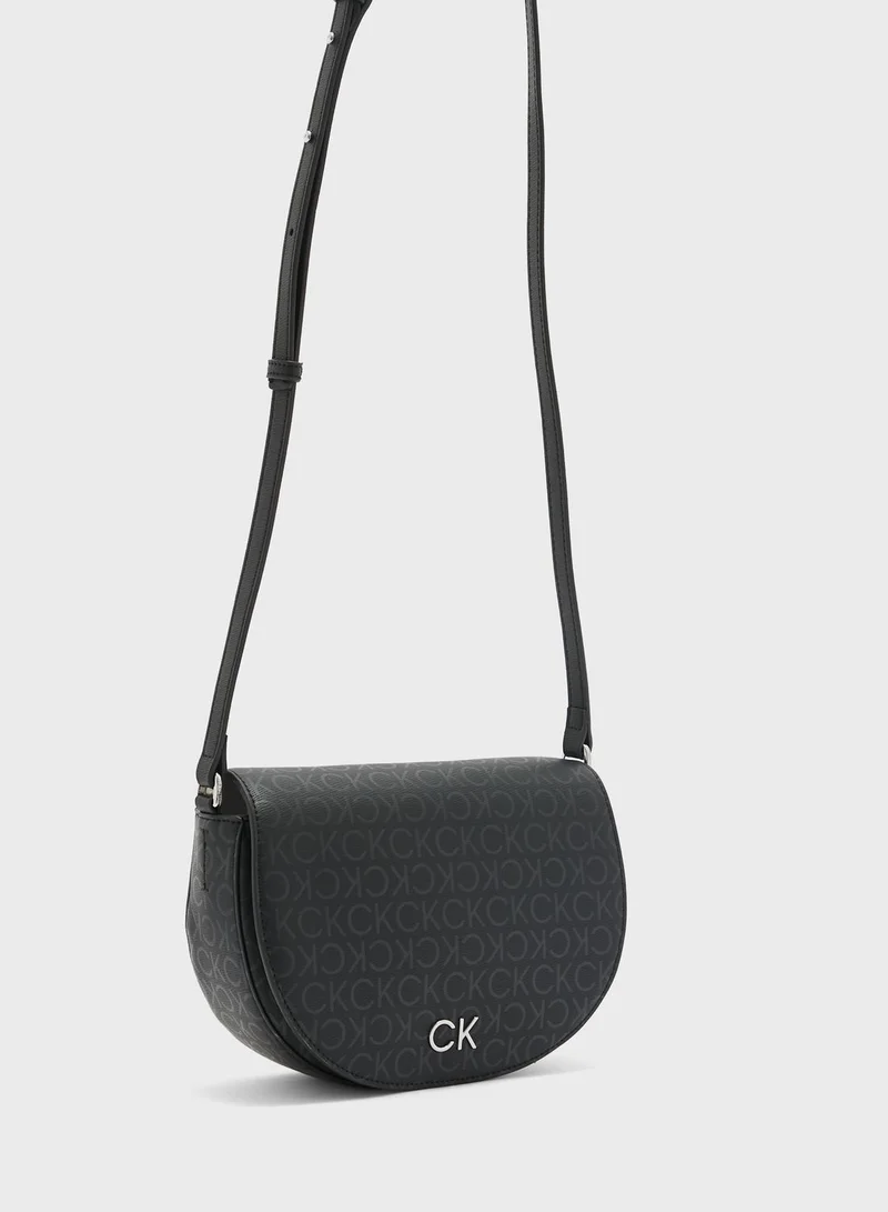 CALVIN KLEIN Sculpted Monogram Detailed  Crossbody