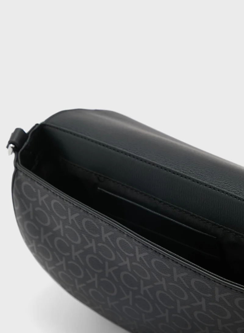 CALVIN KLEIN Sculpted Monogram Detailed  Crossbody