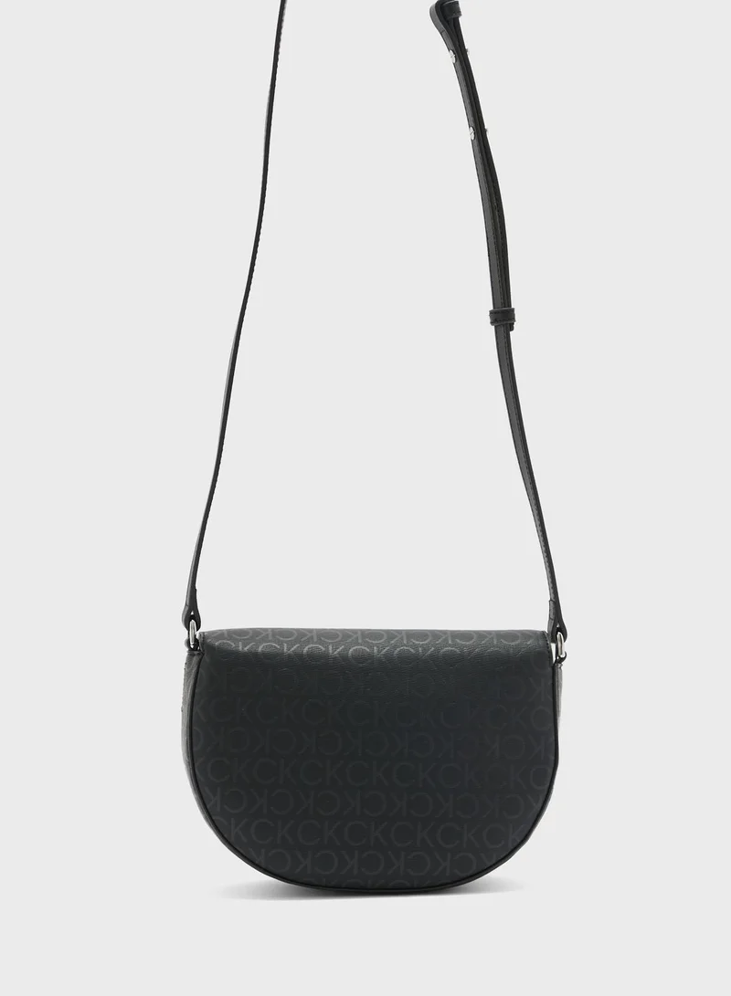 CALVIN KLEIN Sculpted Monogram Detailed  Crossbody